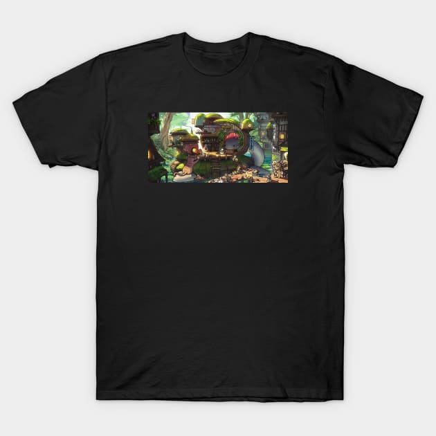 Yurtle's Travelling Pot Shop T-Shirt by wesleygrant